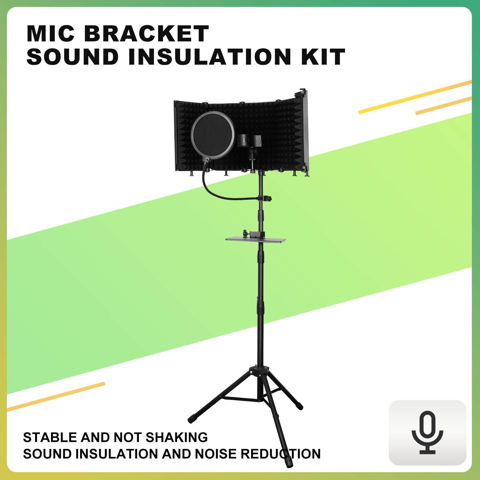 Recording Pop Filter - Изолирующая кабина для студийного микрофона с