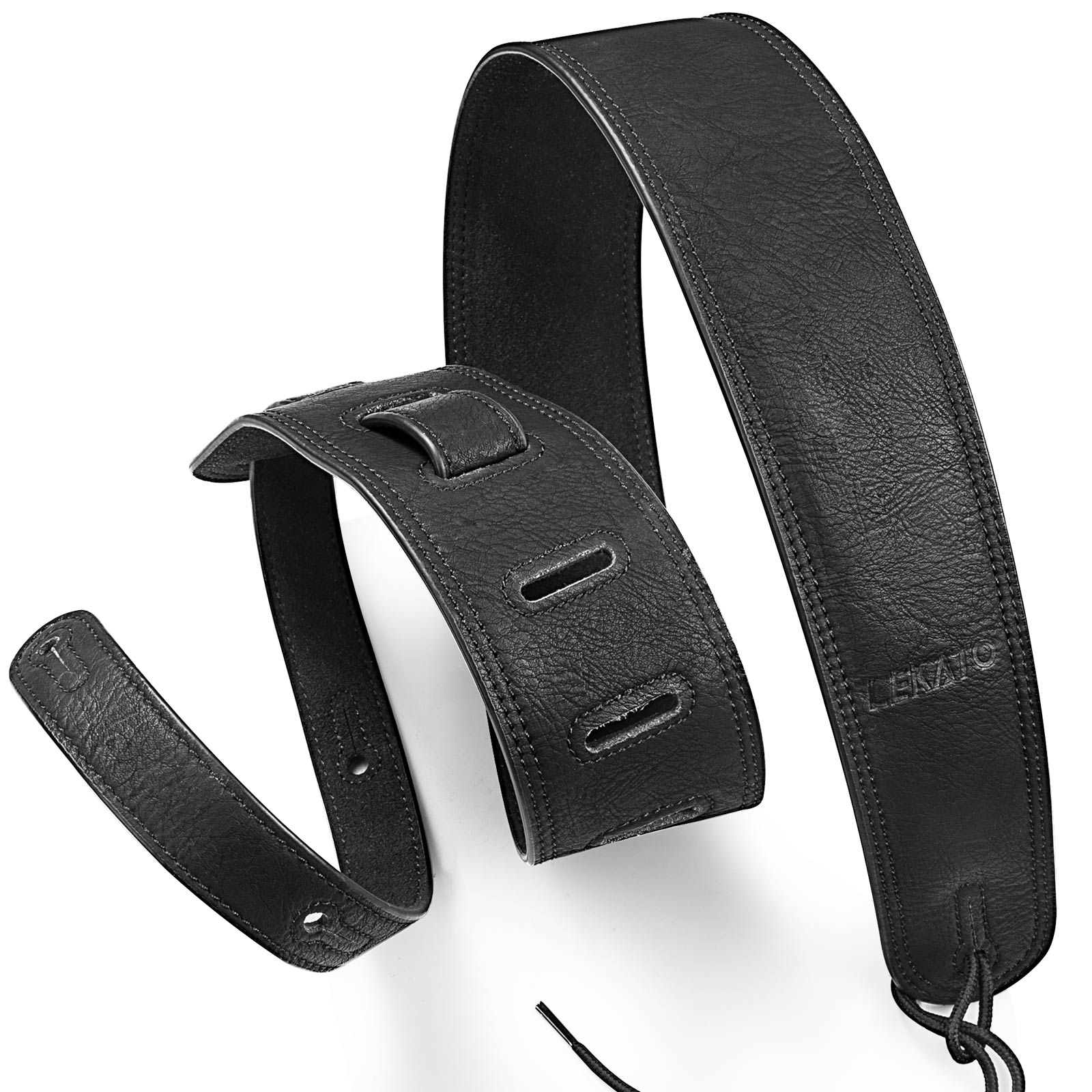 Guitar Strap Padded - Кожаный ремешок для бас-гитары Lekato с