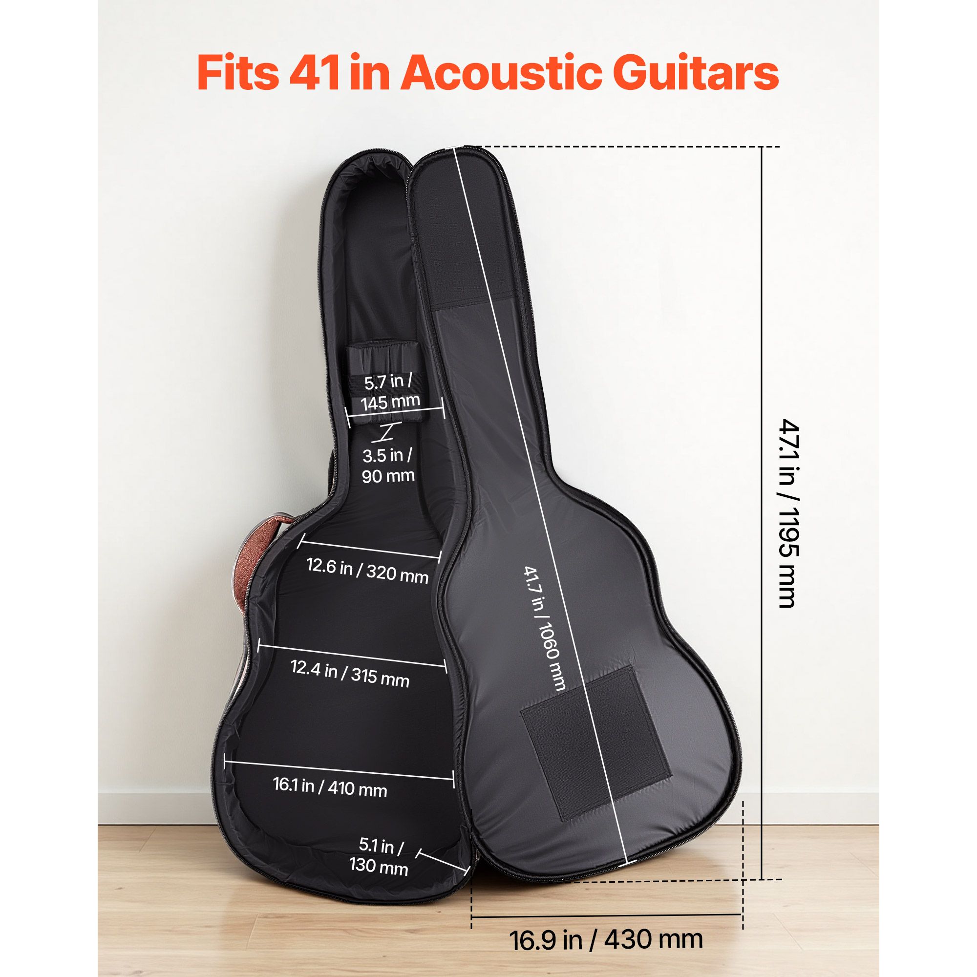 Жесткий чехол для акустической – обзор и цена Guitar Strap Padded