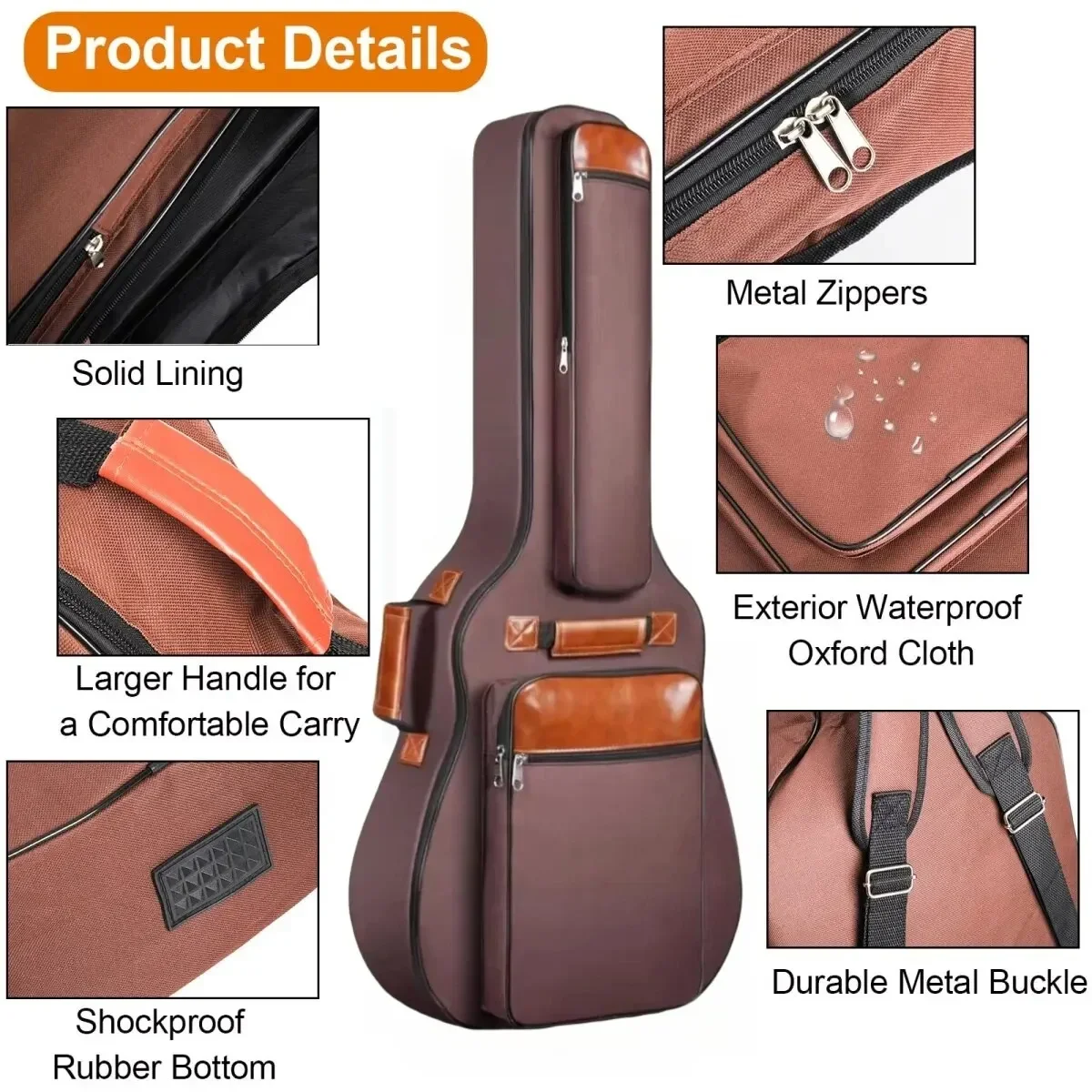 Чехол-рюкзак для акустической  – обзор и цена Guitar Strap Padded