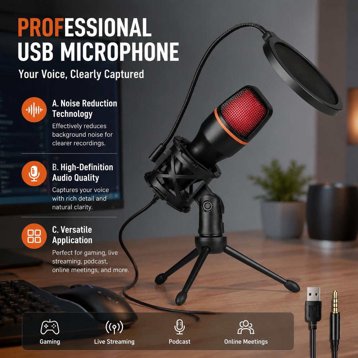 Профессиональный игровой USB-м – обзор и цена Recording Pop Filter
